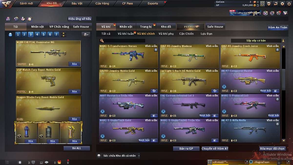 shop acc cf uy tin gia re